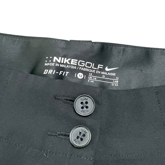Nike Athletic Golf Shorts Dri Fit Black Size 12 EUC - Picture 4 of 8